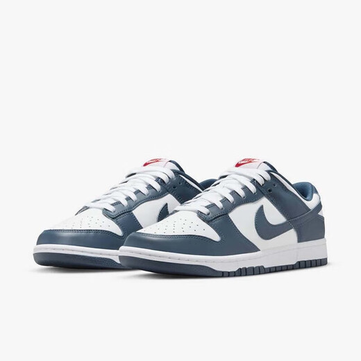 Nike (Nike) Schuhe Männer Dunk Low White und Navy Classic Classic Low Top Männer lässige Sneaker Leichte und bequeme Retro-Schuhe DD1391-400 White and Navy 41 41