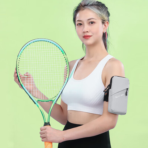 Running mobile phone arm bag for men and women, summer sports and fitness mobile phone bag, outdoor cycling arm storage bag, black