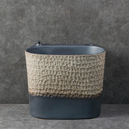 CLCEY balcony outdoor mop pool integrated raised mop pool home bathroom courtyard rectangular ceramic sink basin main picture