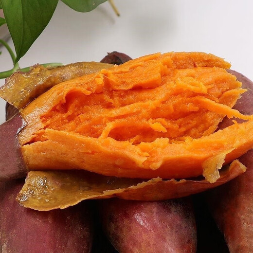 Freshly dug sandy land watermelon, red sweet potato, fresh farm sweet potato, roasted sweet potato, potato soft and waxy wholesale, watermelon red sweet potato 1Jin Jin is equal to 0.5kg, small and medium-sized fruit