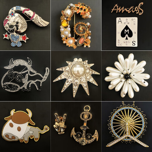 Zhuo Liang professional brooch accessories 2022 new style small fragrant suit coat pin accessories Pearl G