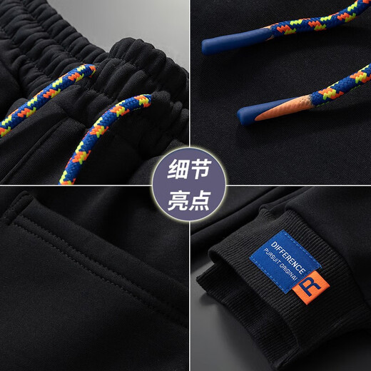 MR-90美式潮牌棉服男秋冬季宽松保暖加厚羽面包绒服立领棉衣袄PU皮外套 9898黑色+2201黑色（NE01） S（推荐体重80-100斤）