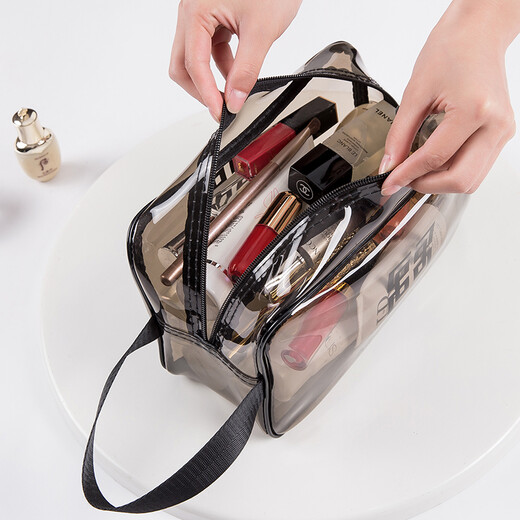 Chengyang cosmetic bag new ins style super popular portable women's travel large capacity toiletry bag storage bag box thickened gray large size