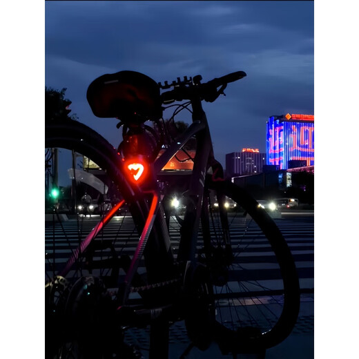 适用喜德盛gt350380/700/300/800黑客500RC200公路自行车夜骑尾灯 创意尾灯-圆形
