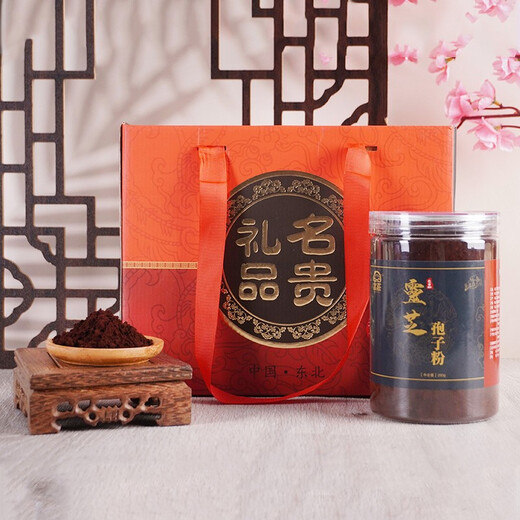 Yanzhuang Ganoderma lucidum spore powder Northeast Toudao Broken Shell Special Class Changbai Mountain Wild Basswood Linzhi Spore Powder Robe Powder 250g/500g optional gift box Broken Shell Changbai Mountain Ganoderma lucidum spore powder [500g] 2 bottle gift box