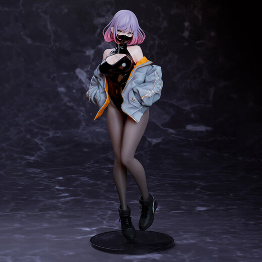 Luna Figur Animation Hochschlitzmaske Luna Schönes Mädchen Zweidimensionales Modell Spielzeug Chassis Desktop Orament Luna/25 cm Doppelkopf Skulptur