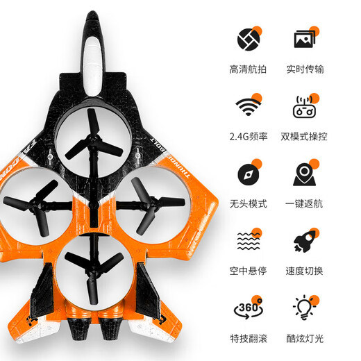 Yunya Remote Control Aircraft Toys Boys With Fall Resistance Fighter Model Aircraft Aircraft Helicopter Children's Birthday Gift 3-6-14 ans. Modèle débutant - Green - [Handle] High Range