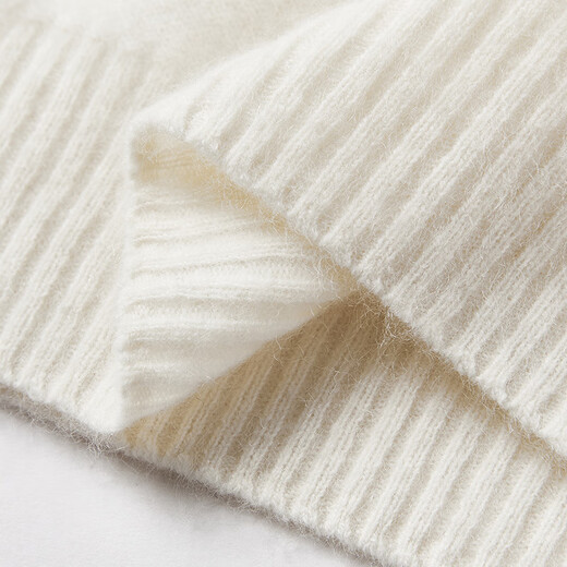 Xiangying sheep wool + cashmere v-neck sweater for women 2025 winter new inner bottoming long-sleeved sweater yellow S 155/80A/85-95Jin Jin equals 0.5 kg