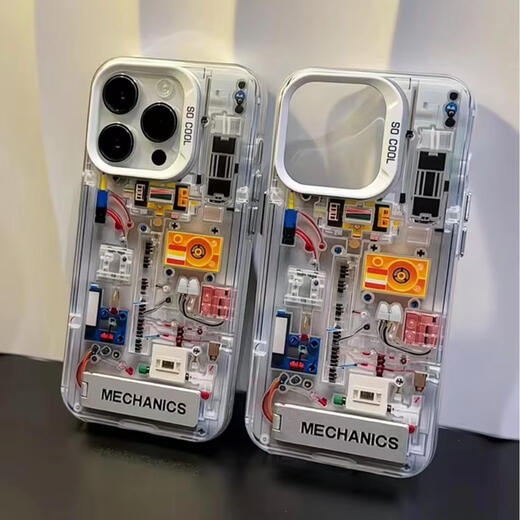Banmeiluo Mecánico Estructura interna IQOO12 Caso de teléfono móvil NUEVO VIVO TRENDY COOL IQ0011S1098 Color láser Silver Neo9P Silver-R1025 Estructura interna + soporte IqoOz9Turbo