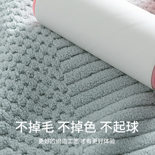 Gudie bath towel couple model pair household non-pure cotton all-cotton absorbent men's and women's towels adult wraps 2023 new style pink + dark blue 140*70cm couple?? 2 pieces