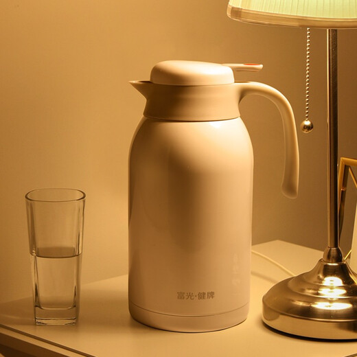 Fuguang thermos kettle household thermos boiling water bottle large capacity stainless steel thermos kettle household thermos coffee cup mint green 2200ml