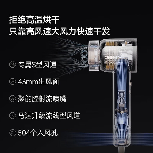 Chasing Time 2.0 Shaoguang G20 Hair Dryer Hair Dryer Essence Bomb Hair Care Fast Dry Hair High Speed Hair Dryer Gift Sea Pine Green (Smooth Air Nozzle Essence Air Nozzle Essence Bomb)