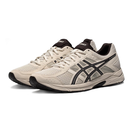 Chaussures masculines Asics Chaussures de course respirantes Chaussures sportives amortissant des chaussures de course confortables Gel Contende 4 Gris / Gris 42.5