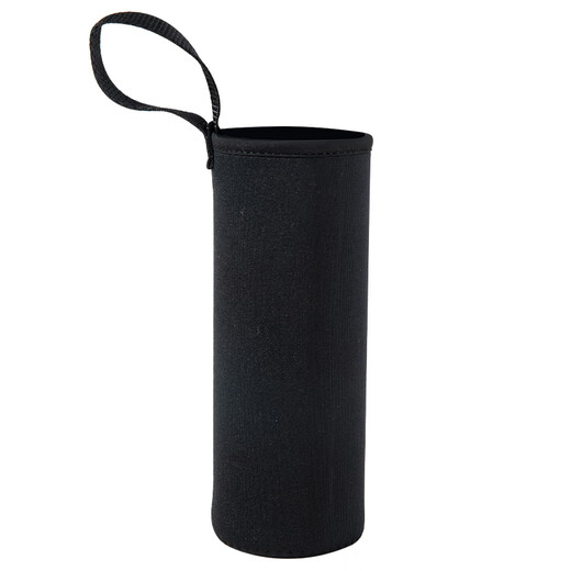 Taohuai Cup Cover, Insulated Cup Protective Cover, Diagonal Span, Universal Water Cup Cover, Anti-fall, Insulated, Anti-scalding Glass Cup Bag, Simple Black Medium and Large Size (6.5cm*18cm)