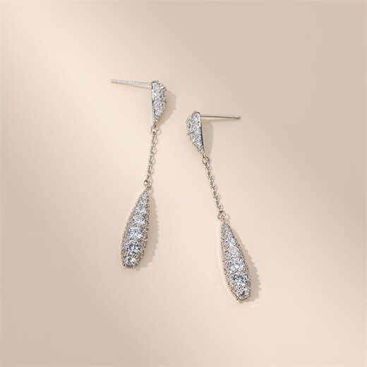 Qlady tassel drop earrings for women, light luxury, high-end earrings for women, 2025 new niche design silver needle earrings for women