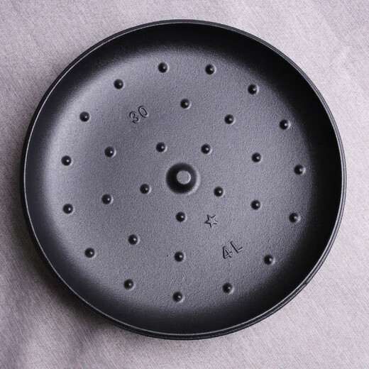 Special cast iron lid for Yuanbao pot, uncoated, thickened, micro-pressure locking water Special lid for Yuanbao pot 4042cm