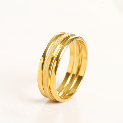 Dragon Girl Titanium Steel Drei Leben Drei Welten gefrostete Index Finger Ring Frauen koreanische Version Einfacher vegetarischer Kreis Paar 687 Silber Nr. 8
