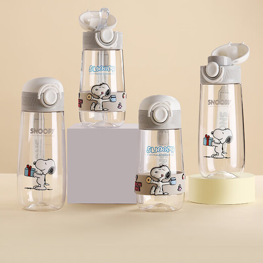 Snoopy (SNOOPY) children's water cup, summer student portable cup, men's and women's direct drinking cup, high temperature resistant kettle, drinking cup 500ml