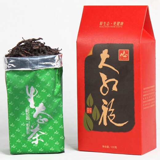 茗山生态茶 乌龙茶 福建大红袍  浓香型100g礼盒装茶叶自己喝