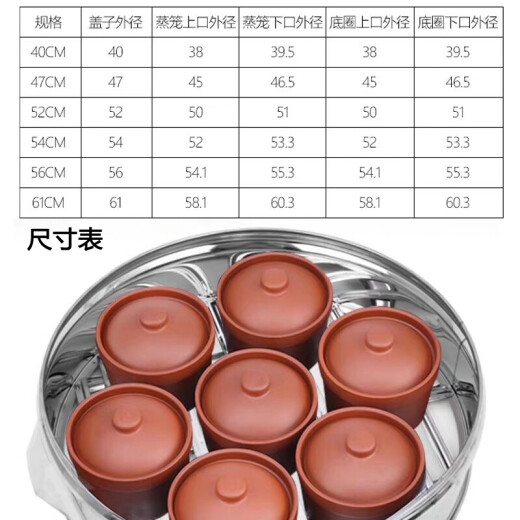 Baichunbao Extra Thick Steamer Commercial Stainless Steel Steamer Household Multi-Layer Extra Large Steamed Bun Steamer Steamer Large Capacity 3 Layers 17cm Customized Other Sizes Deposit or Zeng Shuo Consultation