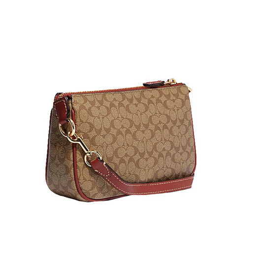Entrenador (entrenador) Bolso de mujer, bolso de mahjong para mujeres, bolsa de teléfono móvil de muñeca, dar a la novia CE698 Caki Brown Wine Red IMS4L