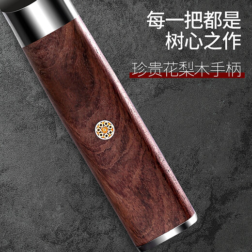 CAEO Japan Damascus steel kitchen knife kitchen knife for cutting meat slices kitchen utensils and knives full set of household German chef kitchen set 3-piece set Japanese steel free knife holder + stone + scissors