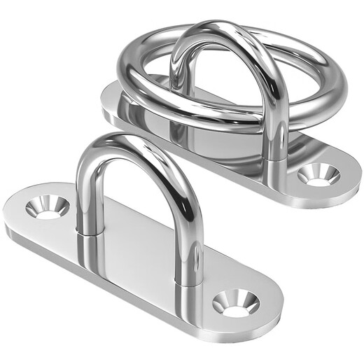 Tianzhuo Hardware 304 stainless steel hook collection ceiling fan sandbag hook light hook fixed buckle pendant U-shaped load-bearing ring hook M5 oval buckle