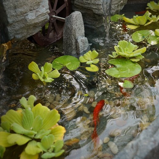 泉韵假山鱼池瀑布流水景观摆件循环水鱼缸庭院阳台墙角风水轮造景装饰 【190×70×155CM高】货号5010