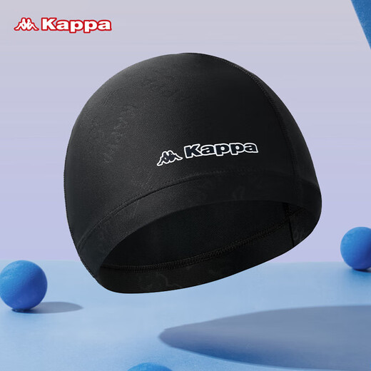 
Kappa (Kappa) swimming cap for men and women comfortable cloth swimming cap fashionable ear protection head non-stick hair swimming cap
