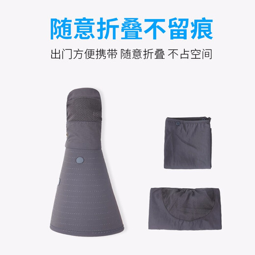 Woodpecker Sun Hat Men's Outdoor Travel Hiking Sun Hat Face Covering Sun Protection Fishing Hat Khaki 15cm Brim