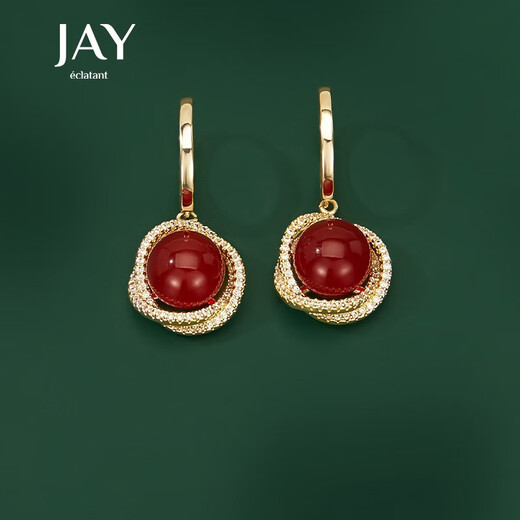 Jay retro red earrings for women, earrings, earrings and buckles as birthday gifts for girlfriend