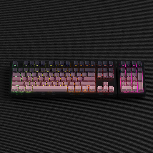 Belly Spirit MK870Pro/MK-Pad 108-key Blackberry side engraving mechanical keyboard Three-mode Obsidian Bluetooth wired wireless Bluetooth customized computer game office Three-mode Obsidian (including MK-Pad)-Blackberry side engraving Glacier Green Axle