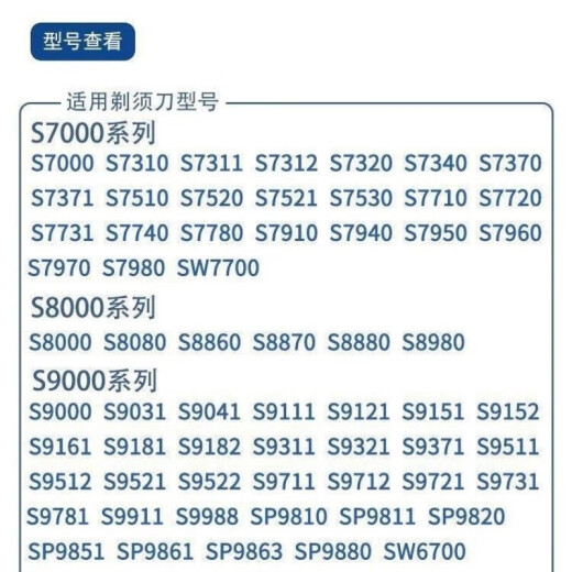 原装飞利浦剃须刀series9000刀头SH90 S9731S9031S9781刀片网 3刀3网原装通用