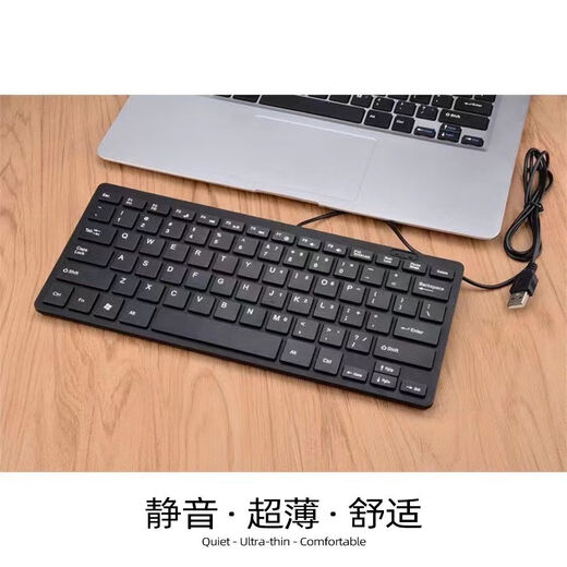 Clavier externe ultra fin pour ordinateur portable chocolat 12 pouces 78 touches adapté au clavier d'ordinateur Apple Winds interface USB blanc