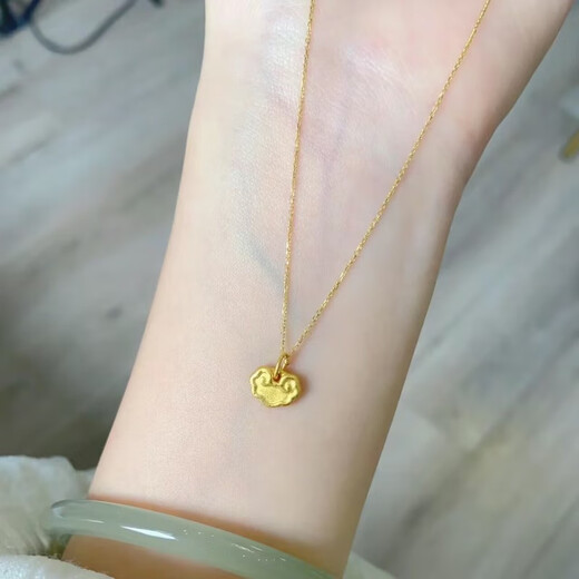 GOYN Old Phoenix Gold Store Style 18K gold-plated necklace for women in their zodiac year, washable non-fading clavicle chain gift, versatile safe lock necklace (1.28g)