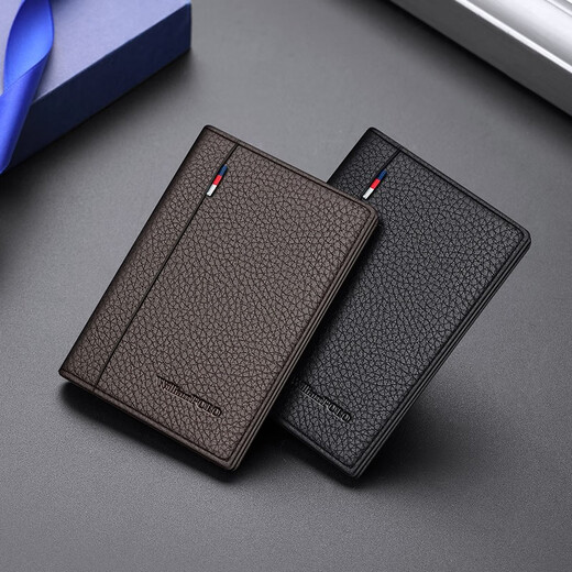 Williampolo Paul Mini Card Bag Men's Onuine Leather Ultra-Thin Small Sertifice Case Case Лицензии на кожаный корпус высокий клад