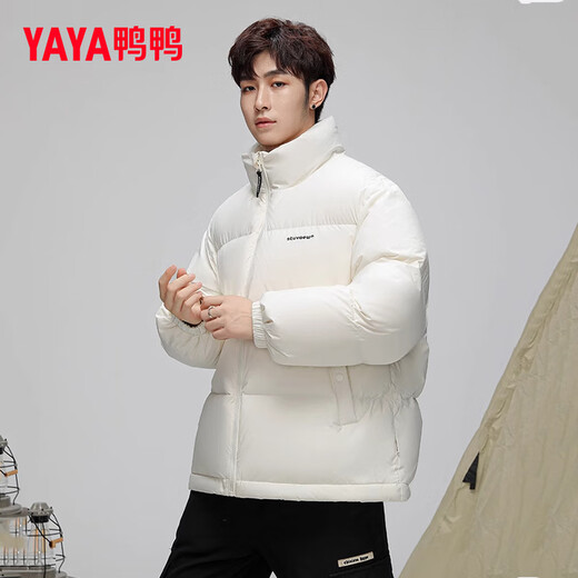 YaYa 300+ Down Filled Short Down Jacket for Men and Women Winter Thickened 2025 New Extreme Cold Bread Jacket Warm Jacket Black (High Filled Down Style) XL (Recommended 150-170 Jin Jin equals 0.5 kg)