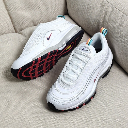 Nike (Nike) Frauenschuhe 2025 Neuer Sommer Air Max 97 Luftkissen Sport und lässige Laufschuhe DH1592 DH1592-100 White 36