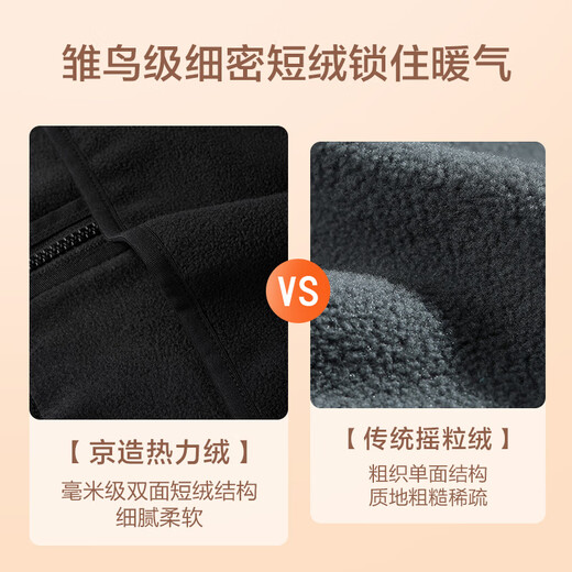 Jingjing Tokyo jacket men's assault polar fleece clothes women's 25 autumn new fleece jacket dark gray XL