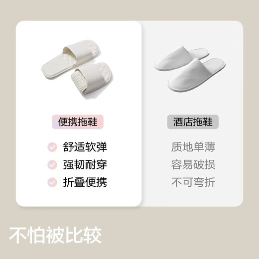 Sanli foldable travel disposable slippers for women portable travel beach men business trip hotel can take a shower gray L