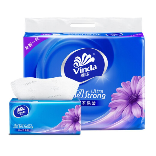 Vinda super tough 3-layer 130-tissue *6 pack S size toilet paper paper towels and napkins that are not easily broken by wet water