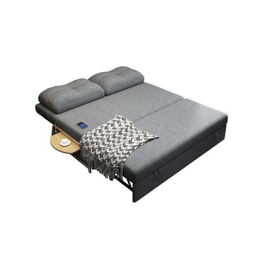 Stoop folding bed lunch break nap bed single person accompanying bed lounge chair folding chair office hospital workplace simple rest bed (5 photos starting: customize other colors contact customer service) [Cotton linen] 95
