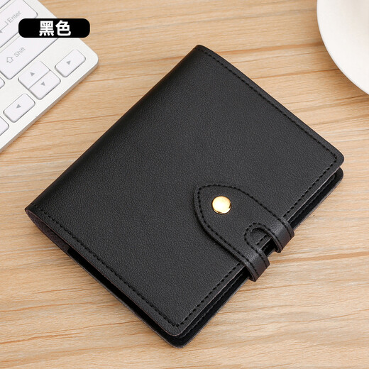 QIGER card holder large capacity multi-card slot multi-function card holder women's card holder men's ID holder card holder business card holder wallet card holder black (60 card slots)