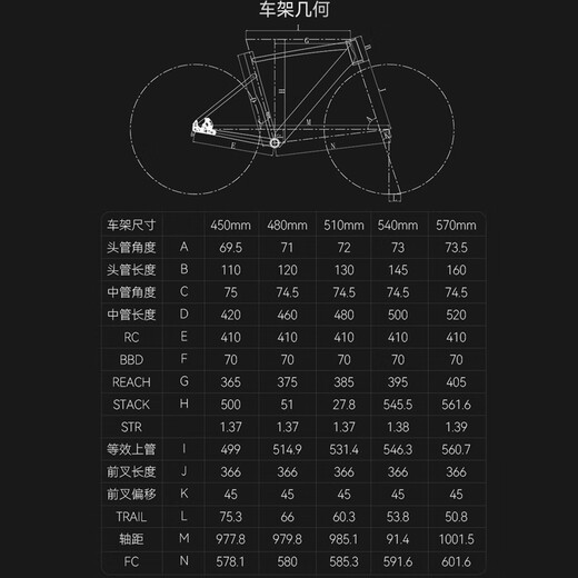 喜德盛公路自行车24款AD500电子变速碳纤维前叉油刹成人骑行健身单车 鸽子灰/黑 24速 510mm