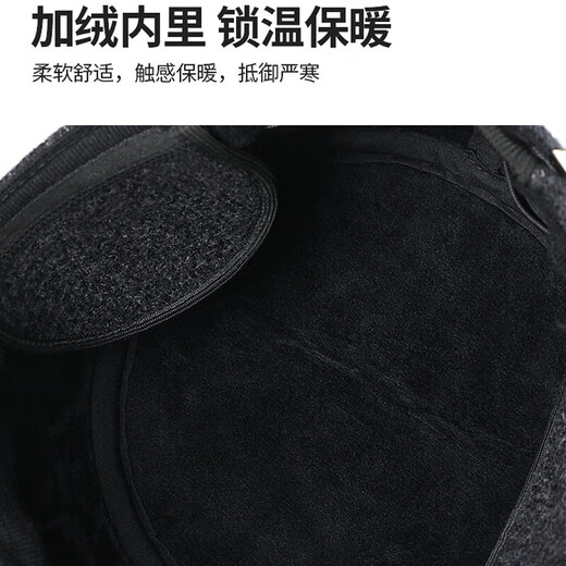 Hengyuanxiang middle-aged and elderly men's winter baseball cap dad old man thickened ear protection warm grandpa plus velvet flat top hat