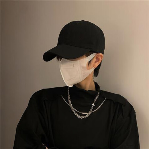 斐卡薇帽子男棒球帽时尚百搭纯色硬顶鸭舌帽男女四季通用遮阳帽显脸小 黑色55-59cm