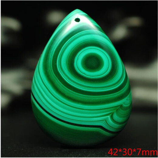 Luxurious natural malachite water drop pendant Hubei green exotic pattern pendant Natural malachite water drop pendant Hubei green exotic pattern pendant
