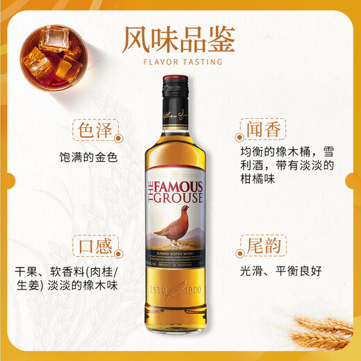 威雀苏格兰 谷物调和威士忌酒 进口洋酒 1000ml 英国 40度原瓶进口 威雀威士忌1000ml-裸瓶