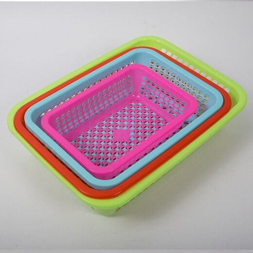 Panier de rangement rectangulaire du panier de rangement rectangulaire du panier de rangement rectangulaire Panier de jouets de maternelle malatang carteur de cuisine de cuisine n ° 684 Longueur du modèle épaissis 45 Largeur 33 Hauteur 11