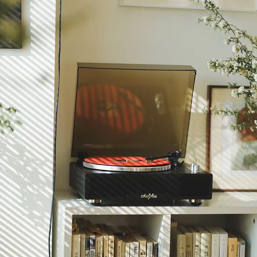 Ask and add WHATPLUS From1946 vinyl record player, gramophone retro, high-end record player, record audio all-in-one machine, Bluetooth speaker, birthday gift, black-1946